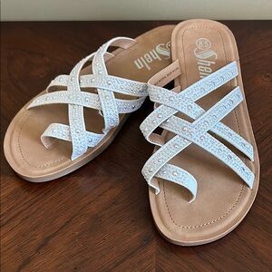 New SHUZIA Women Lightweight Comfortable Beach Flat Flip Flops